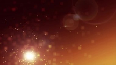 Arka plan. Soyutlama. Farklı yönde küçük yıldızlar Scatter hangi hareket parlayan nesne.