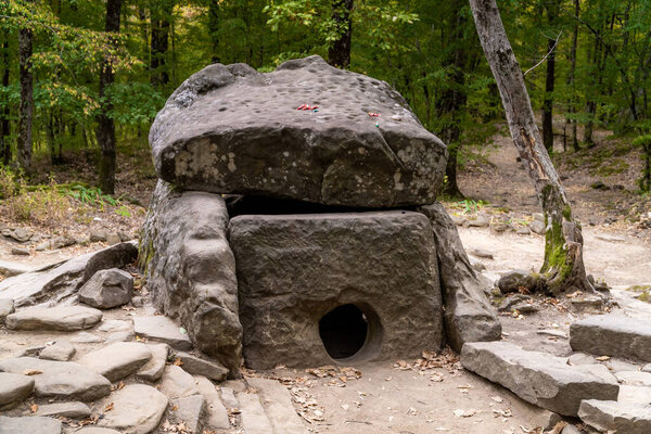 Gelendzhik district, ancient dolmens in the valley of the river Zhane.