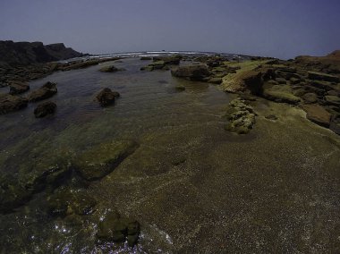 Algarve, Portekiz plaj sahnesinde Gopro ile vurdu