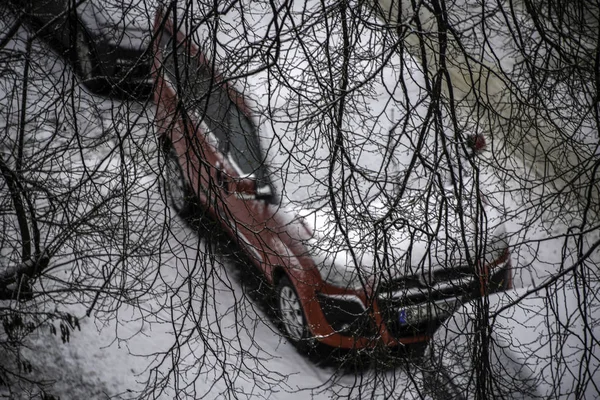 Berlin'de Kışın kar düşüyor