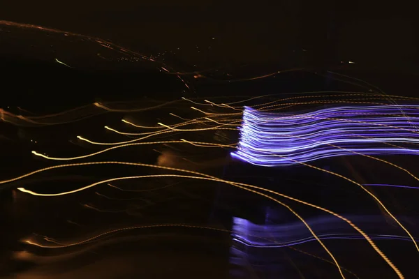 Yavaş hız fotoğraf fireworks soyut hareketleri bir elektrik gibi etkileri ile döner