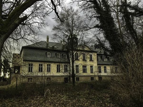 Vieux Manoir Trouve Ruines Dans Ville Rurale Est Allemande Gardelegen — Photo