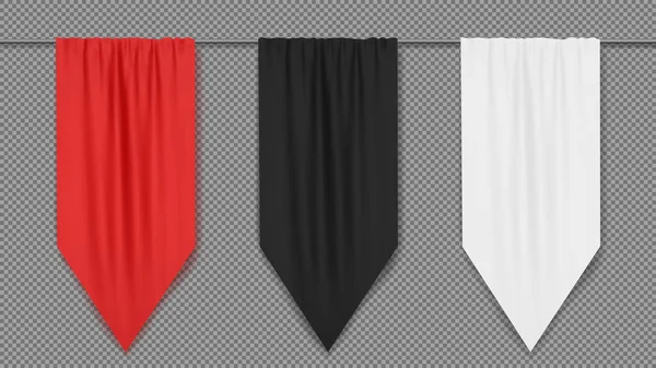 Modello Banner Verticale Bianco Rosso Nero Bianco Illustrazione Vettoriale — Vettoriale Stock