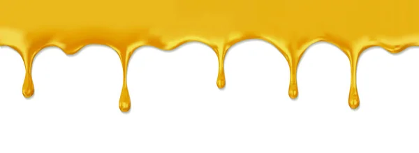 Honig Spritzt Tropfenweise Süße Tropfen Vektordesign Von Honigsirup Für Desserts — Stockvektor