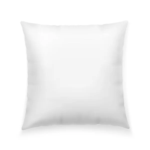 Empty Soft Pillow White Background — Stock Vector