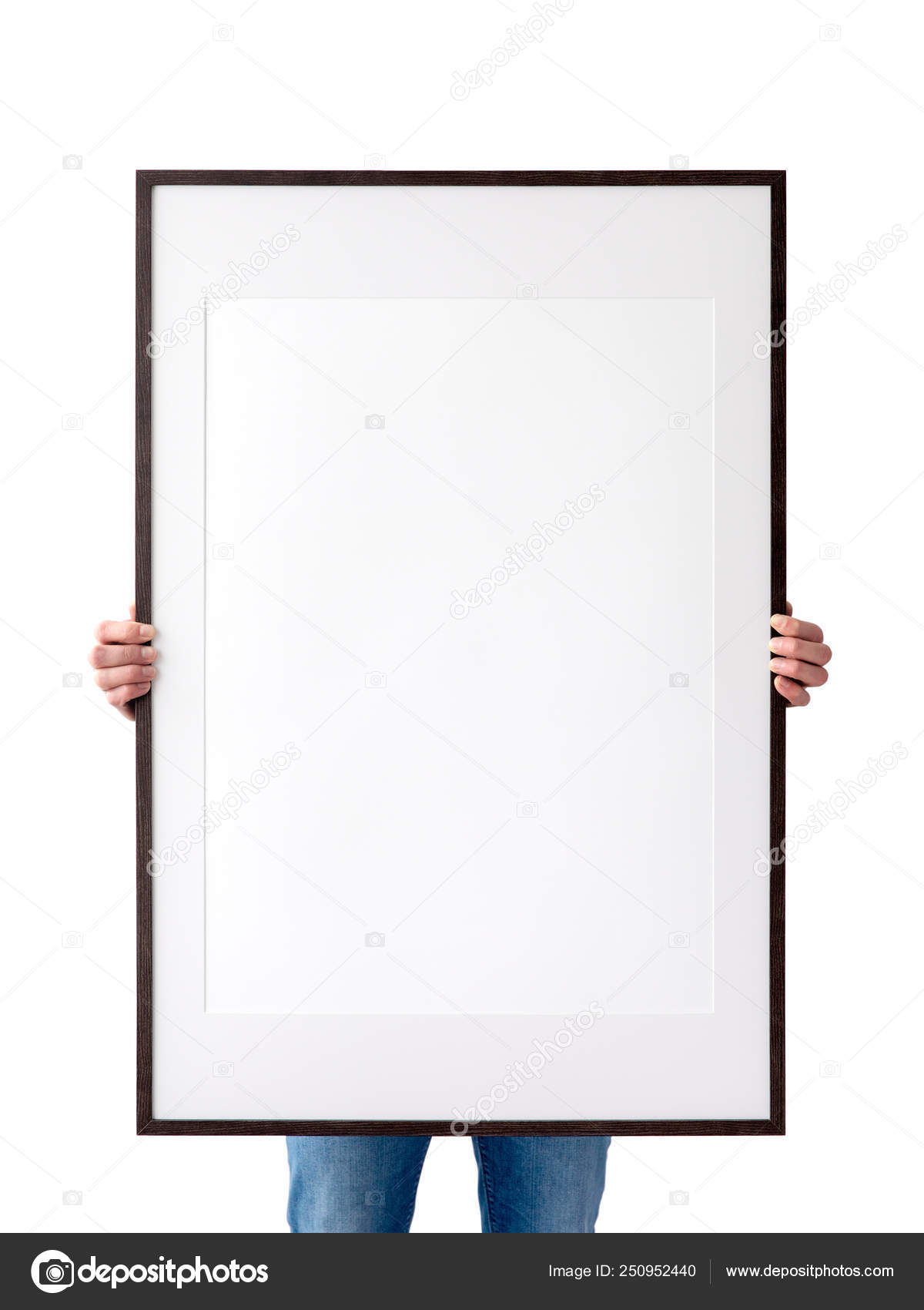 Download Holding Frame Mockup Photo Mockup Man Hold Frame Frames Posters Stock Photo Image By C Yuri U 250952440