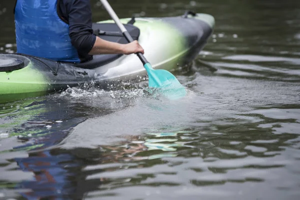 Tekne kayaks bulanık arka plan doku splash su raket spor