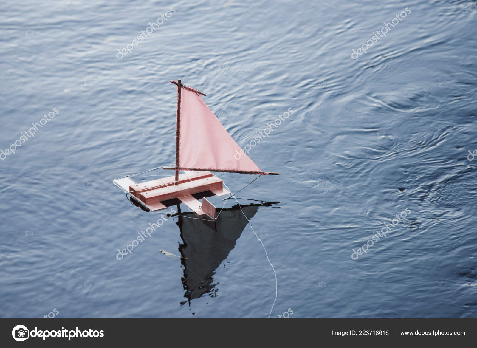 pink toy boat