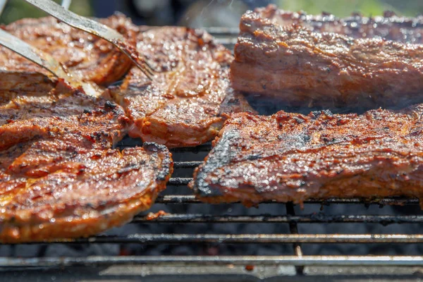 Marine et ızgara ızgara, natur yakın çekim
