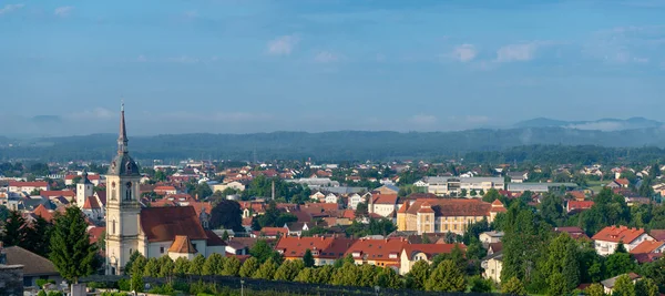 Blick auf slovenska bistrica, Slowenien — Stockfoto