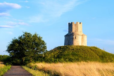 Ortaçağ taş Kilisesi, Aziz Nikolaos Sveti Nikola yakınındaki Nin, Dalmaçya, Hırvatistan