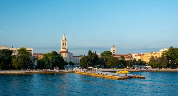 Régi város Zadar, Horvátország, ahogy a tenger — Stock Fotó