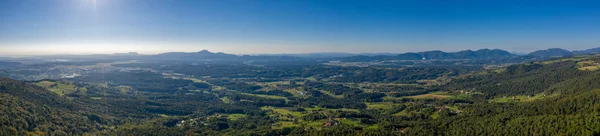 Luchtfoto van Pohorje op Soouth Oost-Slovenië, regio Stiermarken — Stockfoto