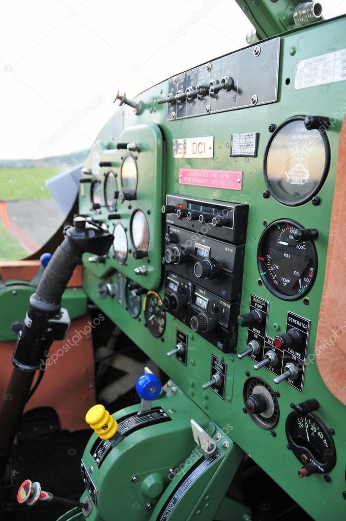 Instrument panel in small sport aircraft