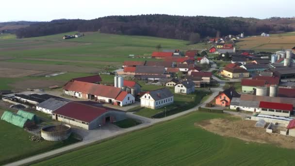 Villaggio dell'Europa centrale in Slovenia — Video Stock