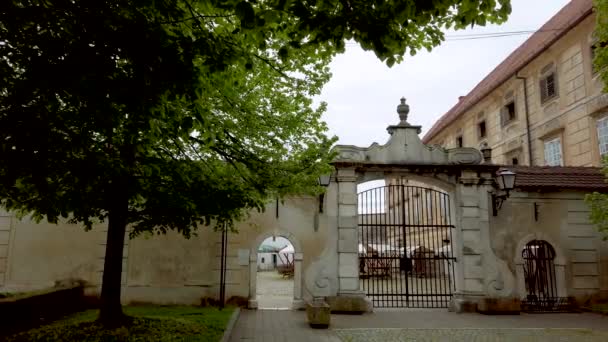 Palais baroque Renaissance dans la ville médiévale européenne, Château de Slovenska Bistrica, Slovénie 