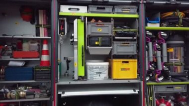 İtfaiye kamyonu kurtarma ekipmanları