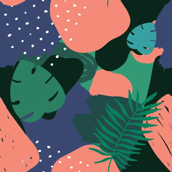 güzel soyut renkli çiçek desen, vektör illüstrasyon