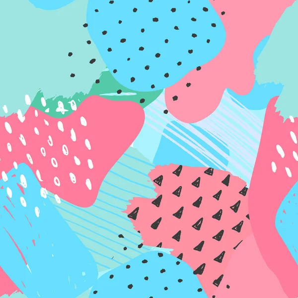 güzel soyut dikişsiz çiçek deseni, vektör illüstrasyon