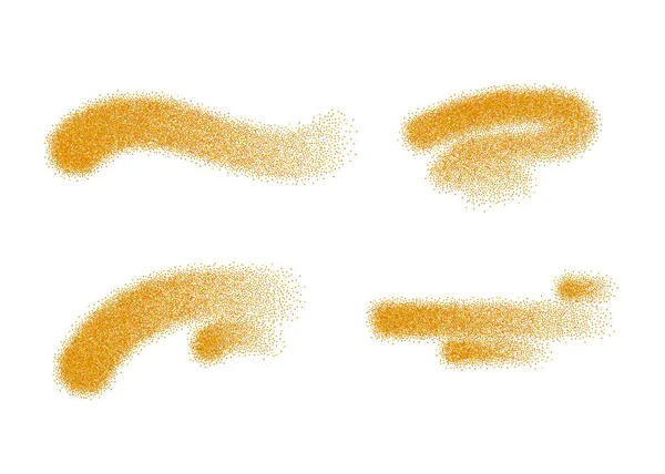 Κίτρινη Σκόνη Κάρυ Απομονωμένη Λευκό Φόντο — Διανυσματικό Αρχείο