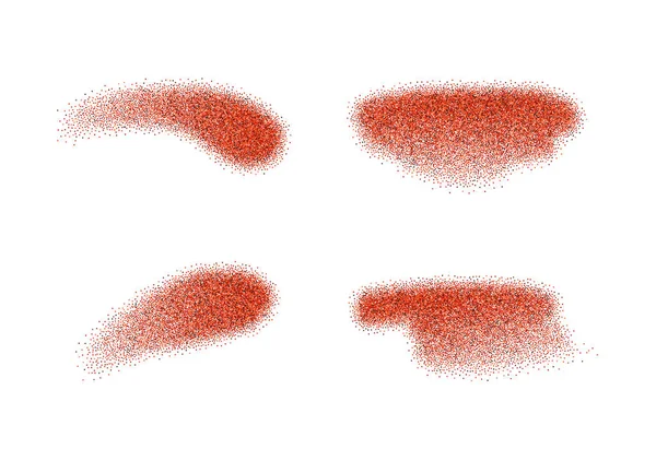 Rotes Chilipulver Isoliert Auf Weißem Hintergrund — Stockvektor