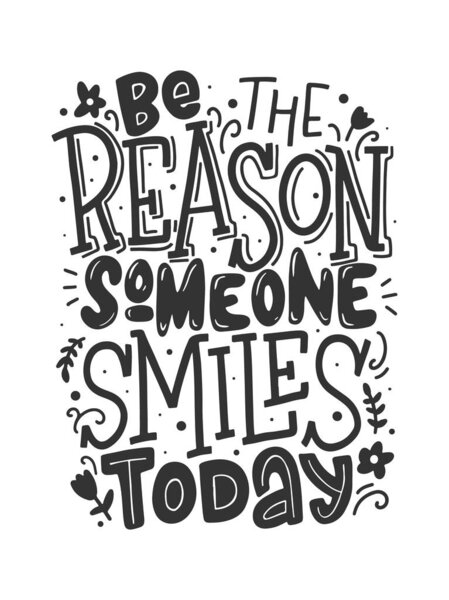 Творческий постер с вдохновляющей фразой.
 