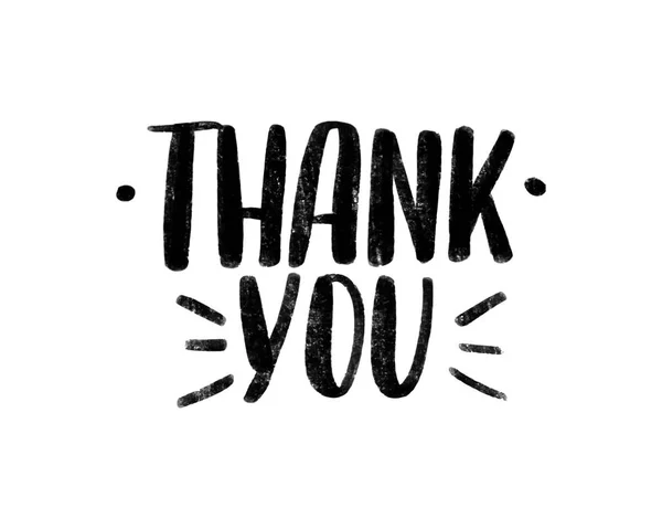 Teşekkürler siyah fırça yazıları vektörü. Minnettarlık ve minnettarlık sözcükleri.