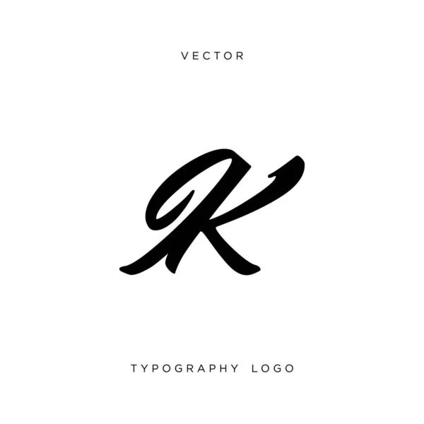 Harfleri Baş Harfleri Typography Logotype Vektör — Stok Vektör