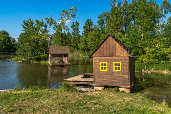 Korzo Zalesie Die Uferpromenade Der Kleinen Donau Ein Gebiet Für — Stockfoto