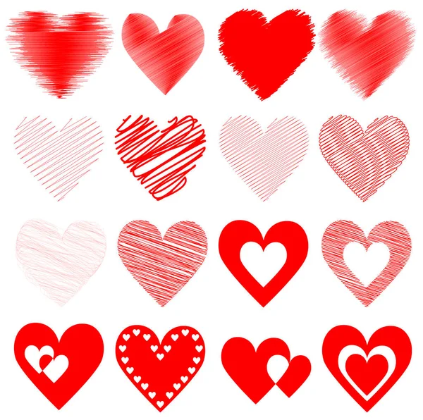 Sevgililer Günü için kalpler