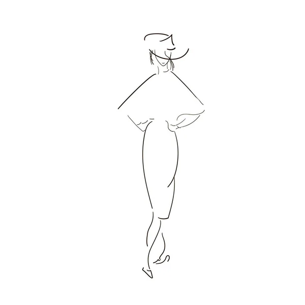 Sketches feminine dresses.