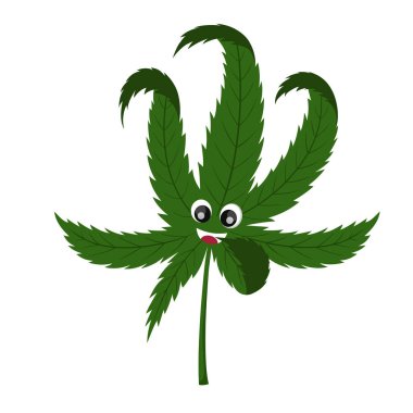 Kanabis gülüyor. Mutlu Kanabiler. 