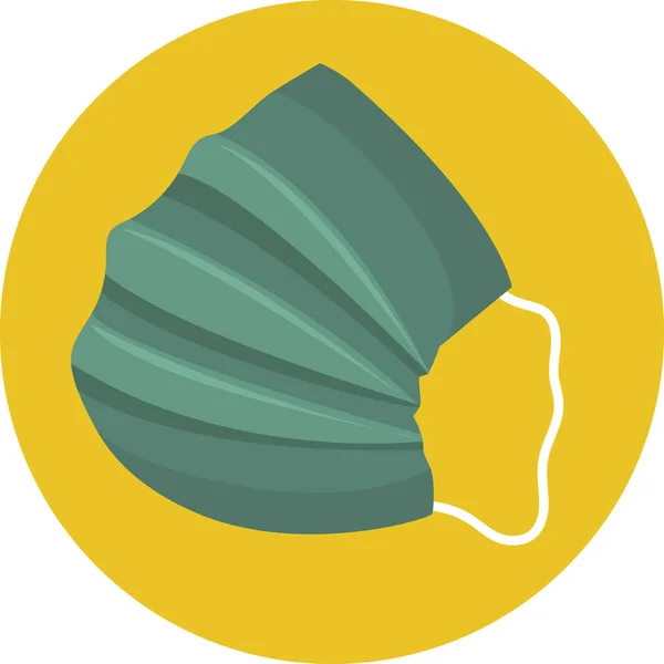 Maske çizimi. Coronavirus koruması