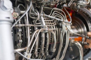 Bir turbo jet motor parçası