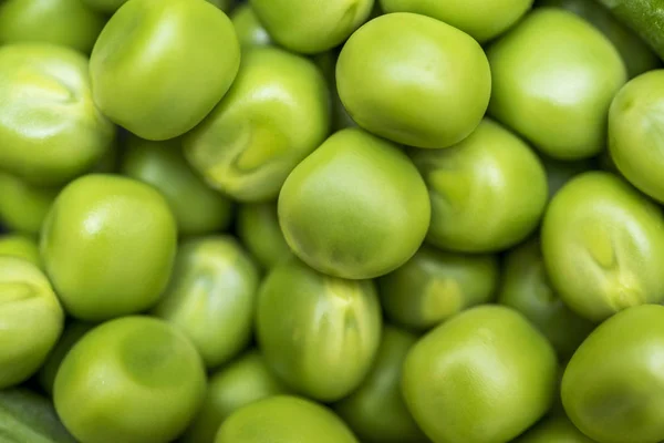 Green Peas Green Background Peas Background Top View — Stock Photo, Image