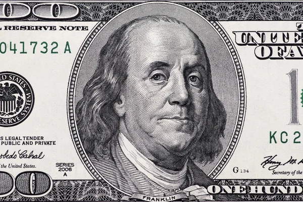 Dollar Closeup Highly Detaljerad Bild Amerikanska Pengar — Stockfoto