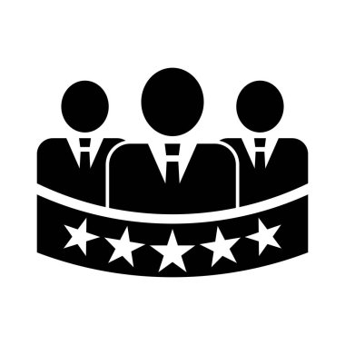 Premium üye simgesi. Sigorta primi kullanıcı simgesi. Vektör çizim