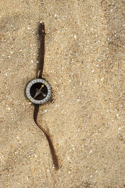Compass Sand — Stock Photo, Image