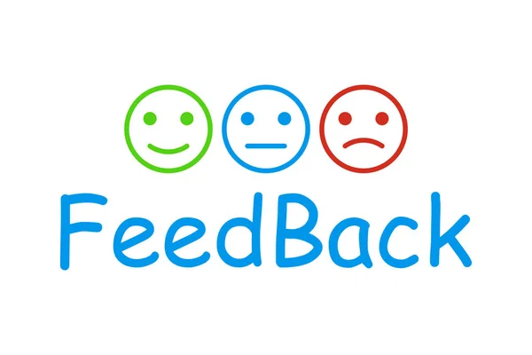 Feedback Konzeption Emotionen Skala Hintergrund Und Banner Emotion Rating Feedback — Stockvektor