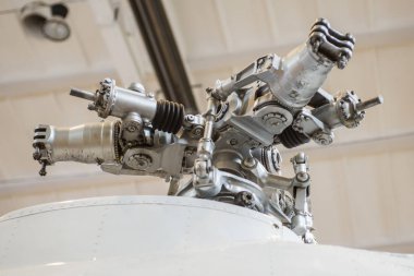 Askeri helikopter rotor bıçak detay yakın. Askeri helikopter rotor bıçak detay yakın çekim
