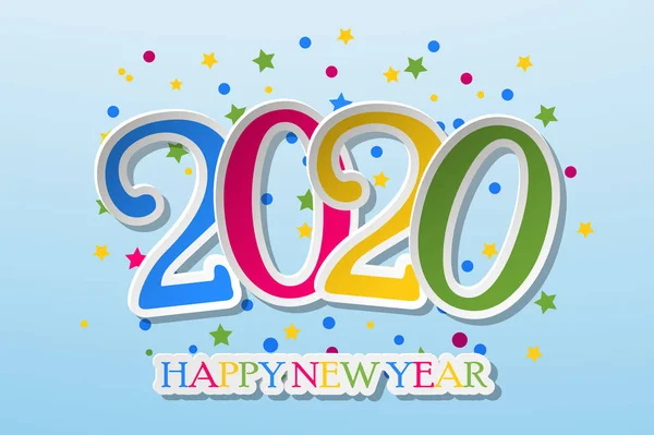 Καλή χρονιά 2020 banner. Καλή Χρονιά 2020 Σχεδιασμός Patter. Εικονογράφηση διανύσματος — Φωτογραφία Αρχείου