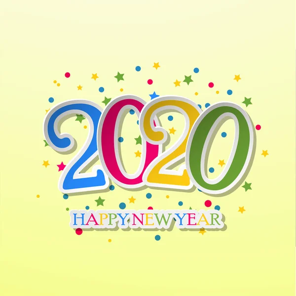 Καλή χρονιά 2020 banner. Καλή Χρονιά 2020 Σχεδιασμός Patter. Εικονογράφηση διανύσματος — Φωτογραφία Αρχείου