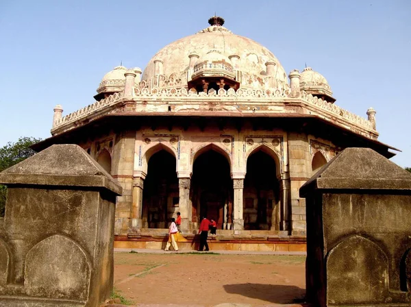 Enveloppe Tombe Isa Khan Complexe Funéraire Humayun New Delhi Inde — Photo