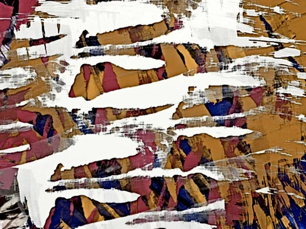 Psychedelic Grunge Arka Plan Rengi Kaotik Bulanık Lekeleri Fırça Darbeleri — Stok fotoğraf