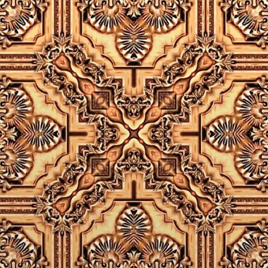 Sorunsuz raster desen oryantal tarzda psychedelic mozaik desen duvar kağıdı, arka planlar, halılar, halı için dekor için.