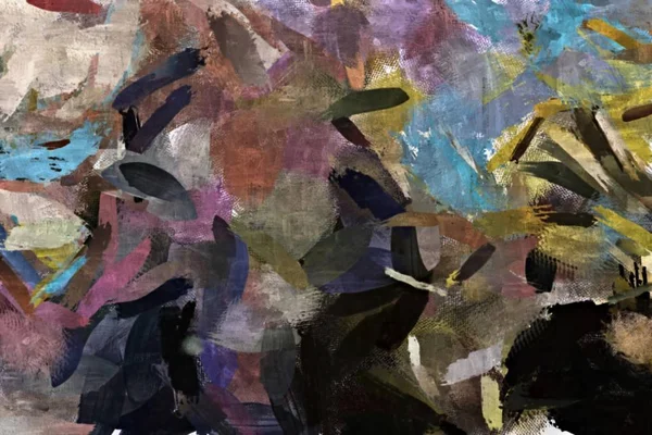 Abstracte Psychedelische Grunge Achtergrond Van Gekleurde Chaotische Smeary Penseelstreken Van — Stockfoto