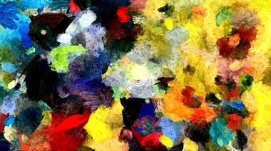 Soyut psychedelic grunge arka plan grafik stilizasyon dokulu tuval üzerine kaotik bulanık konturlar ve boya konturları.