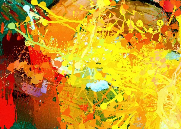 그래픽 양식에 시키는 질감된 캔버스에 모호한 페인트의 뇌졸중의 — 스톡 사진