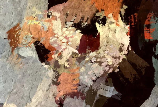 그래픽 양식에 시키는 질감된 캔버스에 모호한 페인트의 뇌졸중의 — 스톡 사진