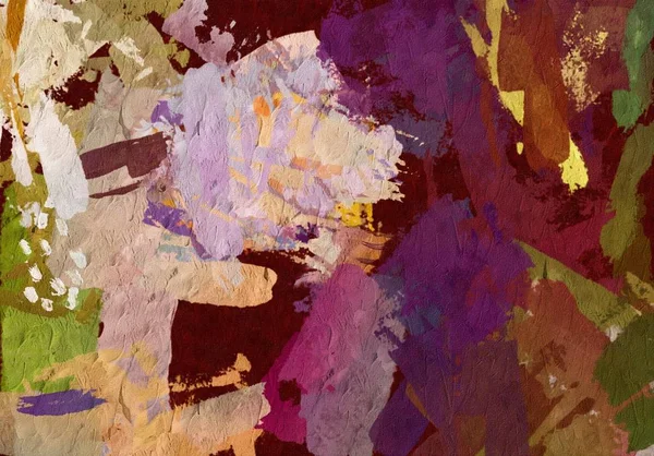 Soyut psychedelic grunge arka plan grafik stilizasyon dokulu tuval üzerine kaotik bulanık konturlar ve boya konturları